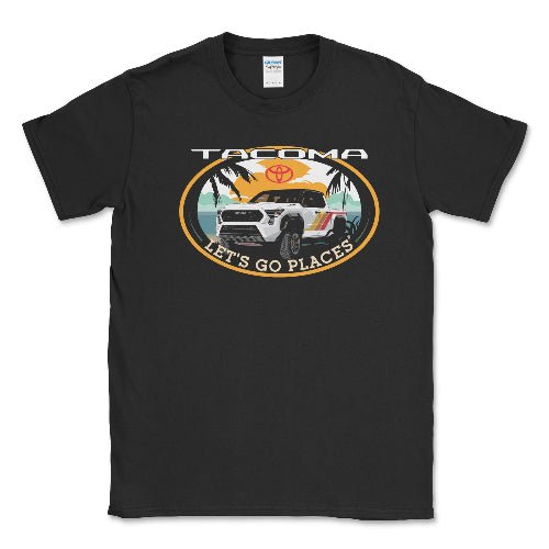 Toyota Men's Big and Tall  Tacoma "Let's Go Places" Tee Hoodie, Sweatshirt | ZylaModa.com (Image 3)