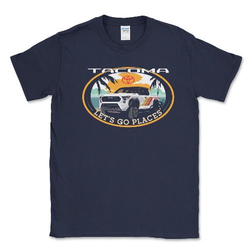 Toyota Men's Big and Tall  Tacoma "Let's Go Places" Tee Hoodie, Sweatshirt | ZylaModa.com (Image 1)