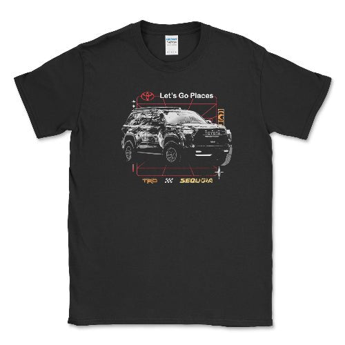 Toyota Men's Big and Tall TRD Sequoia Off Road T-shirt Hoodie, Sweatshirt | ZylaModa.com (Image 3)