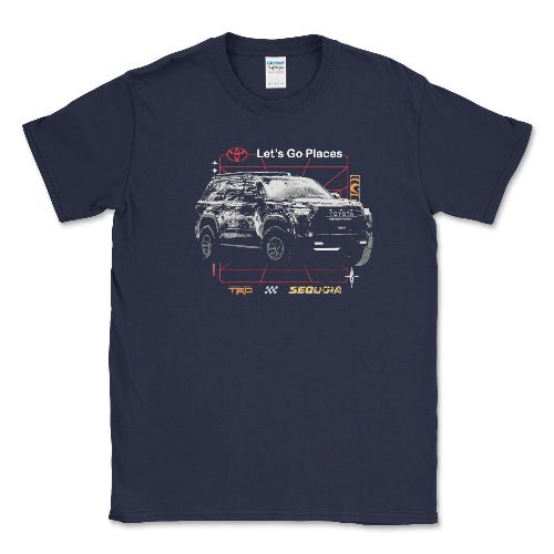 Toyota Men's Big and Tall TRD Sequoia Off Road T-shirt Hoodie, Sweatshirt | ZylaModa.com (Image 1)