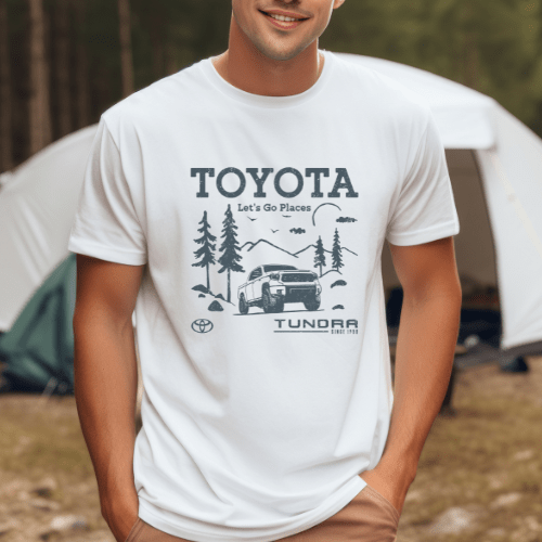 Toyota Men's Big and Tall Tundra Let's Go Places Tee Hoodie, Sweatshirt | ZylaModa.com (Image 2)