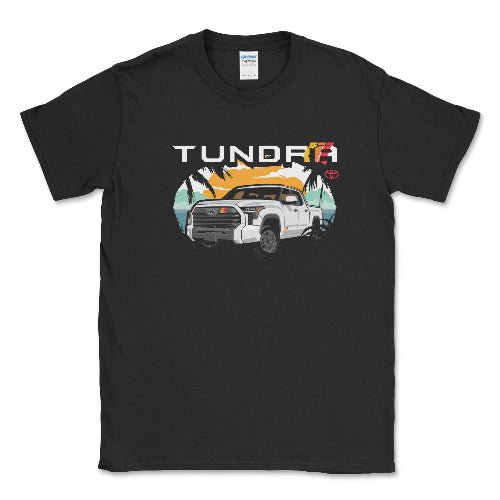 Toyota Men's Big and Tall Tundra Pick-Up Truck Beach Tee Hoodie, Sweatshirt | ZylaModa.com (Image 1)