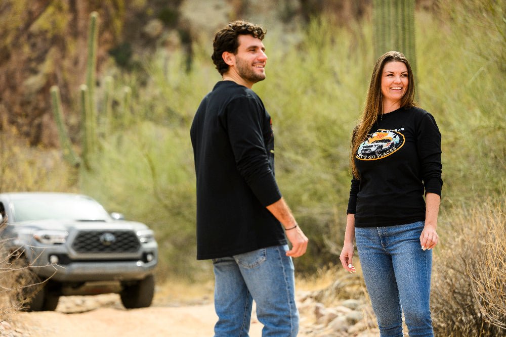 Toyota Tacoma Pick-Up Truck Let's Go Places Long Sleeve Tee Hoodie, Sweatshirt | ZylaModa.com (Image 2)