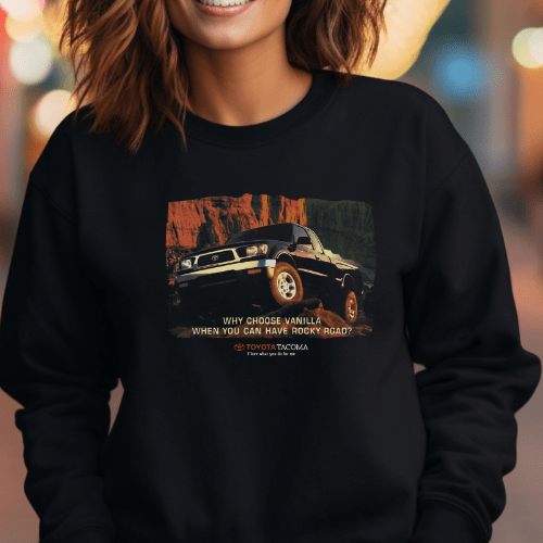 Toyota Tacoma Pick-Up Truck Retro Sweatshirt-Vintage Off Road T-Shirts, Hoodie | ZylaModa.com (Image 2)