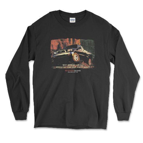 Toyota Tacoma Pick-Up Truck Vintage Inspired Long Sleeve Tee Hoodie, Sweatshirt | ZylaModa.com (Image 1)