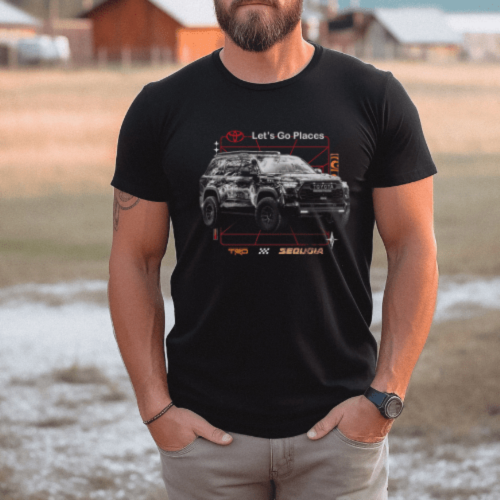 Toyota TRD Sequoia Let's Go Places 4x4 T-shirt Hoodie, Sweatshirt | ZylaModa.com (Image 4)