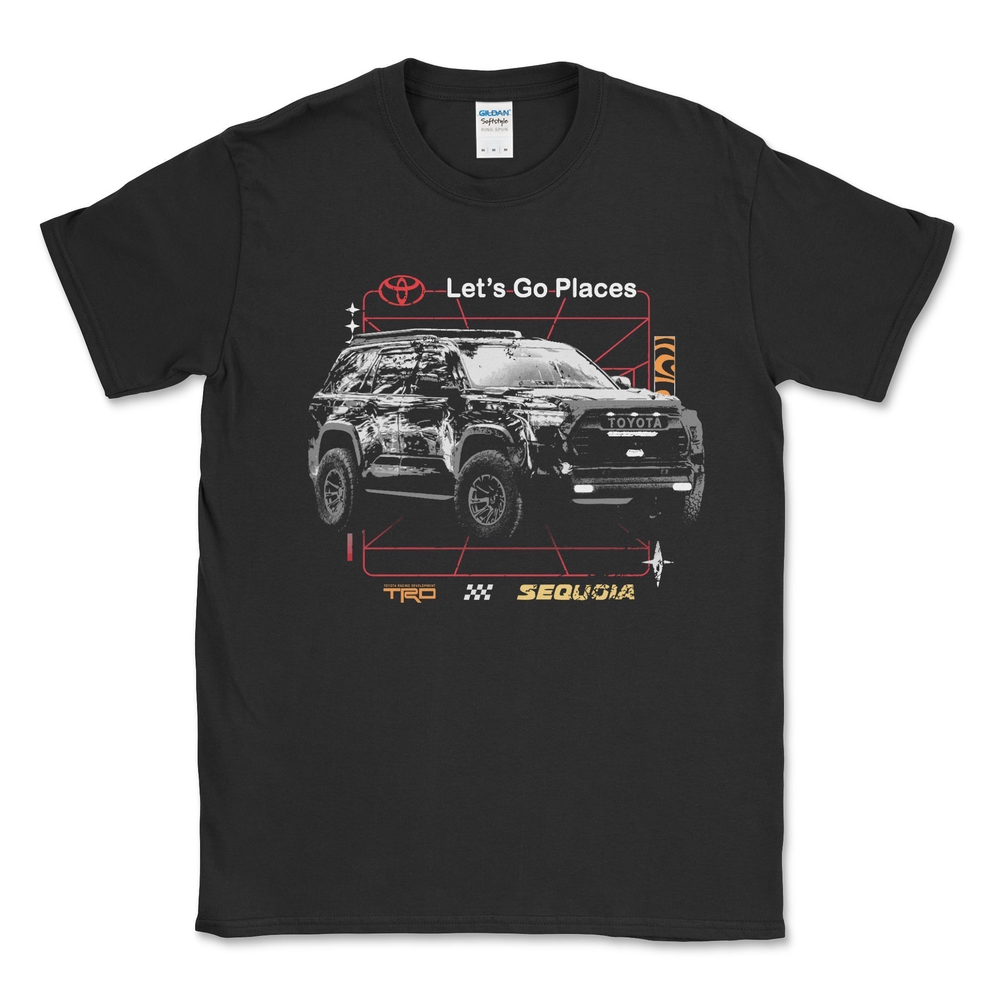 Toyota TRD Sequoia Let's Go Places 4x4 T-shirt Hoodie, Sweatshirt | ZylaModa.com (Image 1)