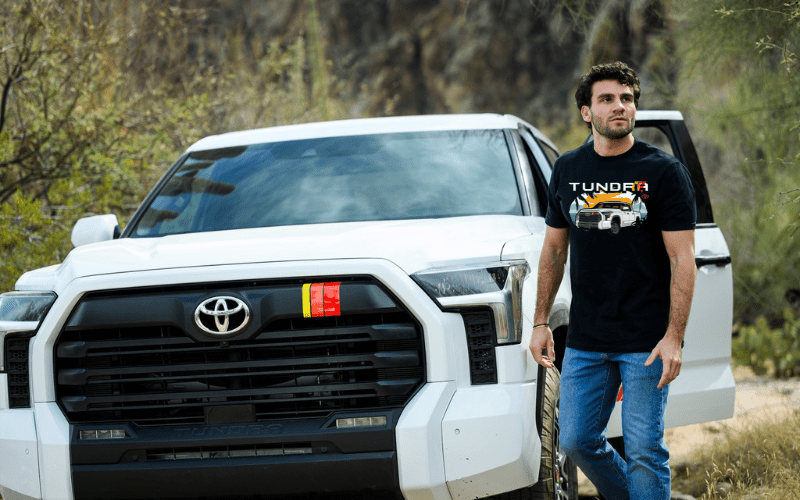 Toyota Men's Big and Tall Tundra Pick-Up Truck Beach Tee Hoodie, Sweatshirt | ZylaModa.com (Image 2)