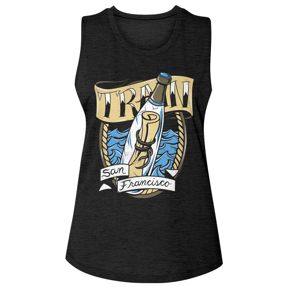 Train Message In A Bottle Womens Slub T-Shirt Hoodie, Sweatshirt | ZylaModa.com