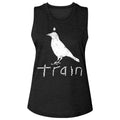 Train Wht Crow Logo Womens Slub T-Shirt Hoodie, Sweatshirt | ZylaModa.com