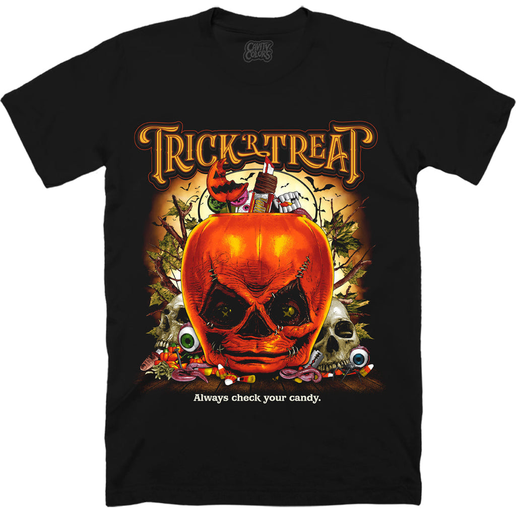 TRICK Ã¢â‚¬ËœR TREAT: CANDY COATED CARNAGE - T-SHIRT Hoodie, Sweatshirt | ZylaModa.com (Image 1)