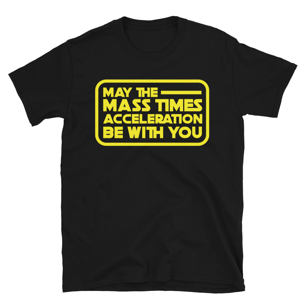 May The Mass Times Acceleration Be With You T-Shirt Hoodie, Sweatshirt | ZylaModa.com (Image 1)