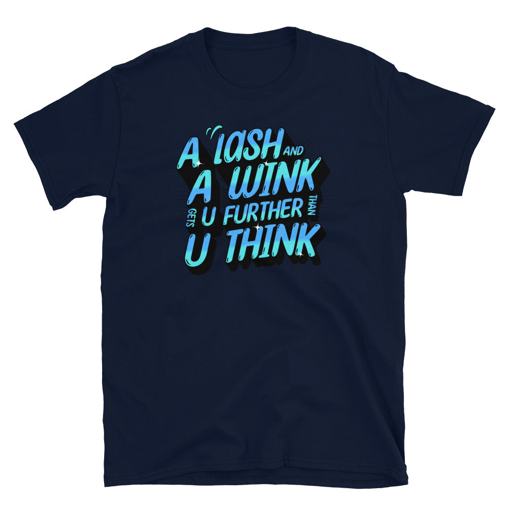 Lash & Wink Gets You Further Funny T-Shirt Hoodie, Sweatshirt | ZylaModa.com (Image 3)