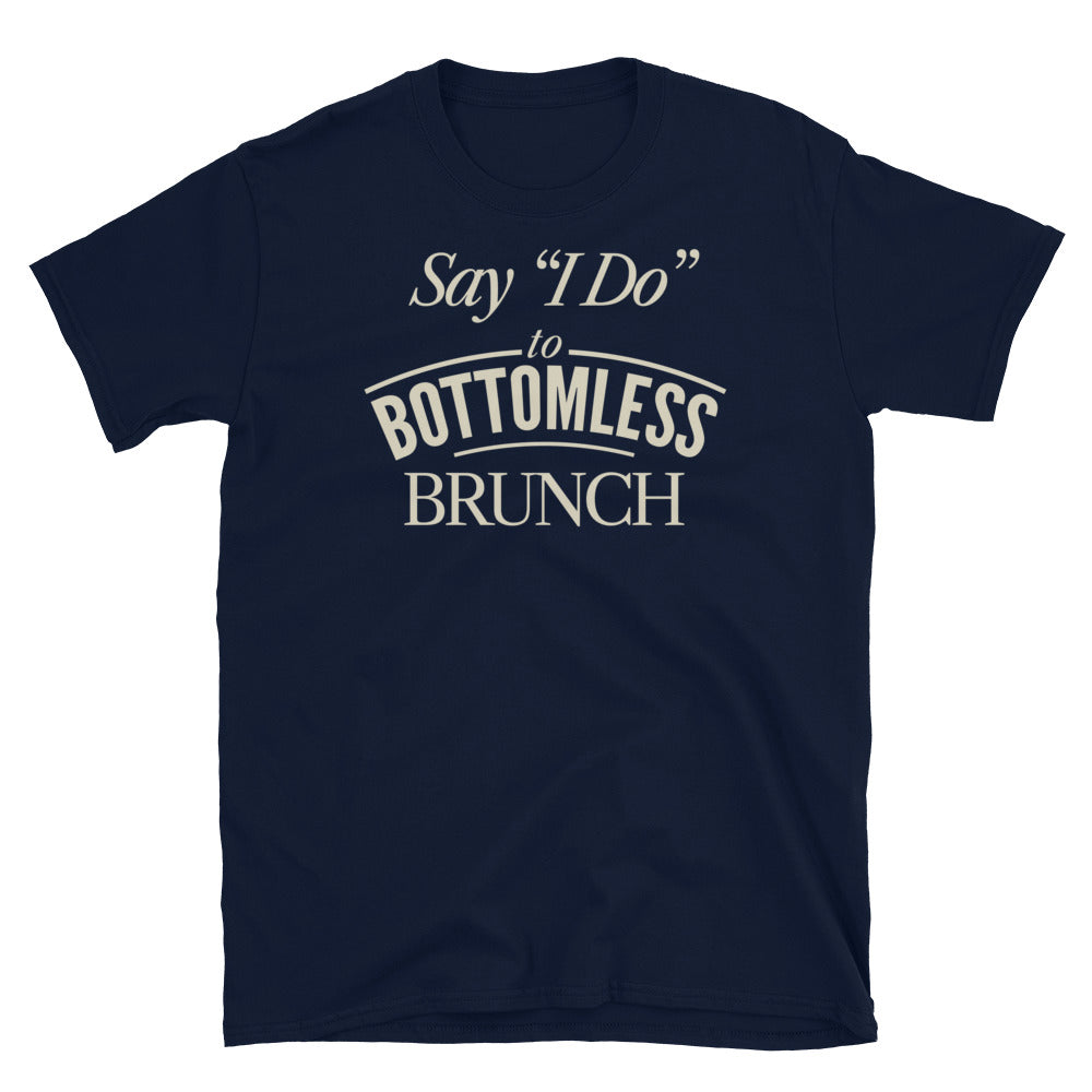 Say Ã¢â‚¬Å“I DoÃ¢â‚¬Â To Bottomless Brunch T-Shirt Hoodie, Sweatshirt | ZylaModa.com (Image 5)