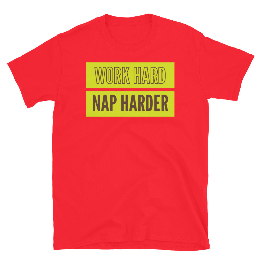 Work Hard, Nap Harder T-Shirt Hoodie, Sweatshirt | ZylaModa.com (Image 3)