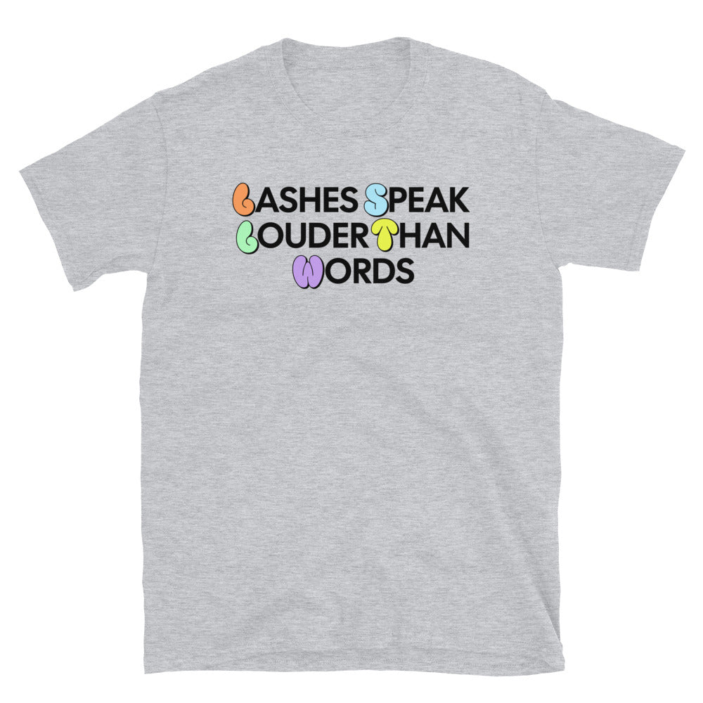 Lashes Speak Louder Than Words T-Shirt Hoodie, Sweatshirt | ZylaModa.com (Image 2)