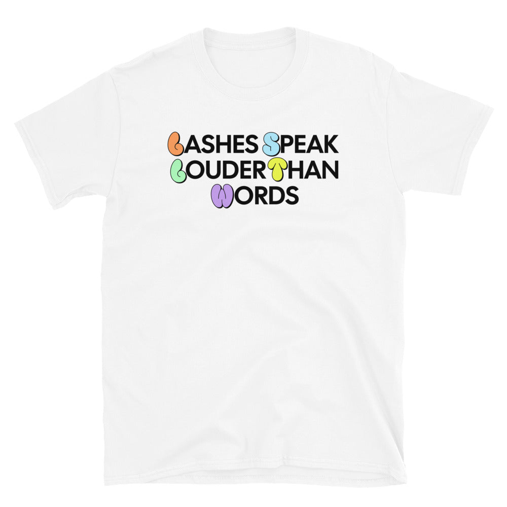 Lashes Speak Louder Than Words T-Shirt Hoodie, Sweatshirt | ZylaModa.com (Image 1)