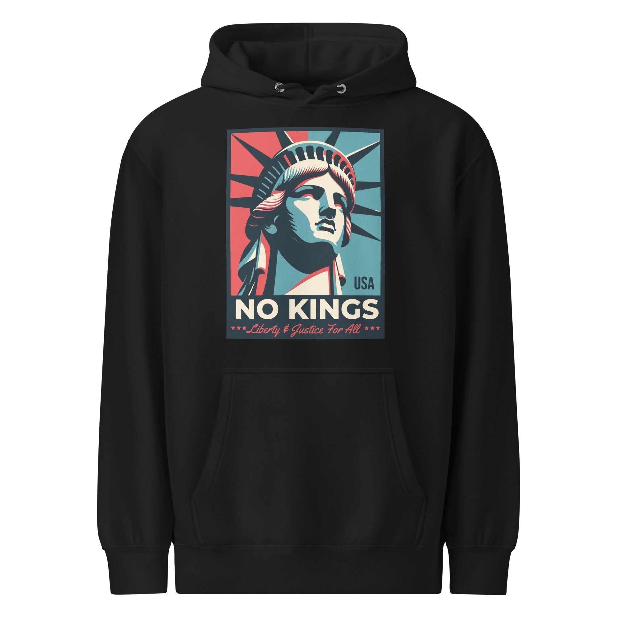 No Kings - Liberty and Justice For All Premium Hoodie T-Shirts, Sweatshirt | ZylaModa.com (Image 2)