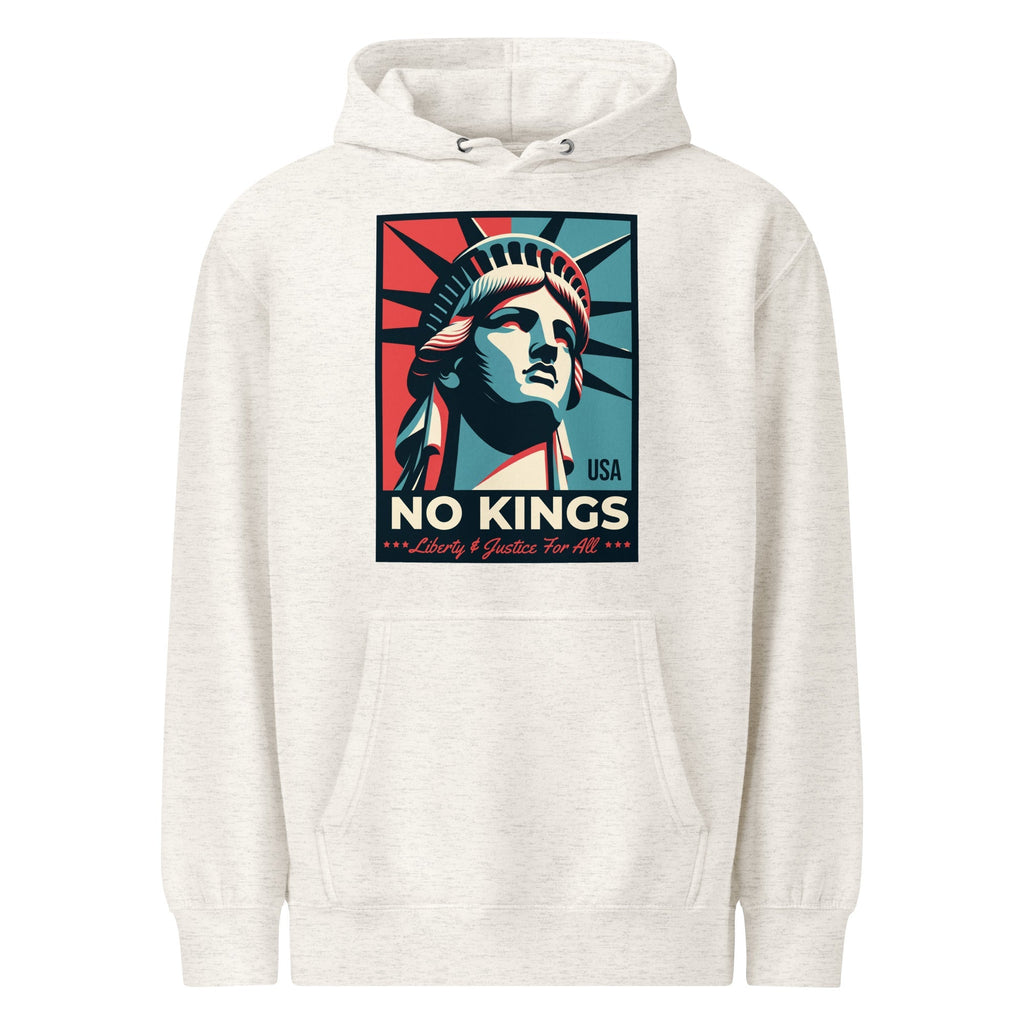 No Kings - Liberty and Justice For All Premium Hoodie T-Shirts, Sweatshirt | ZylaModa.com (Image 1)