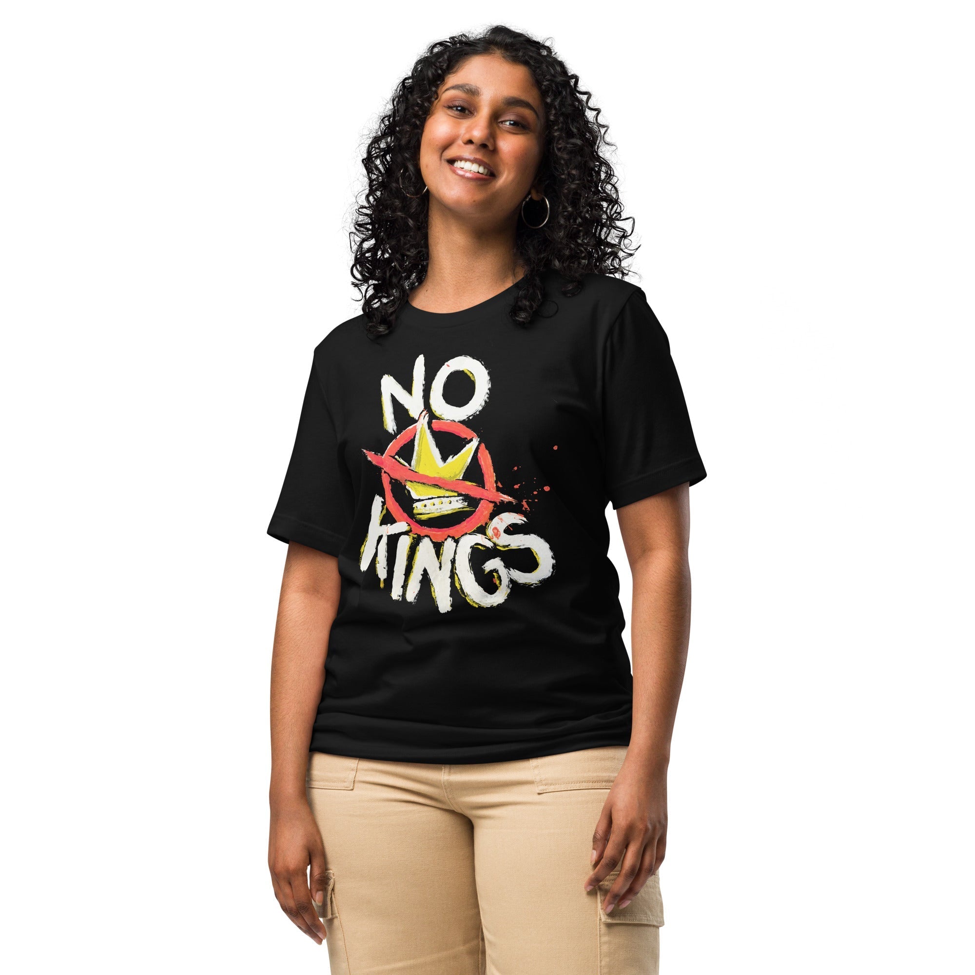 "No Kings" 100%Made in USA- Unisex t-shirt Hoodie, Sweatshirt | ZylaModa.com (Image 5)