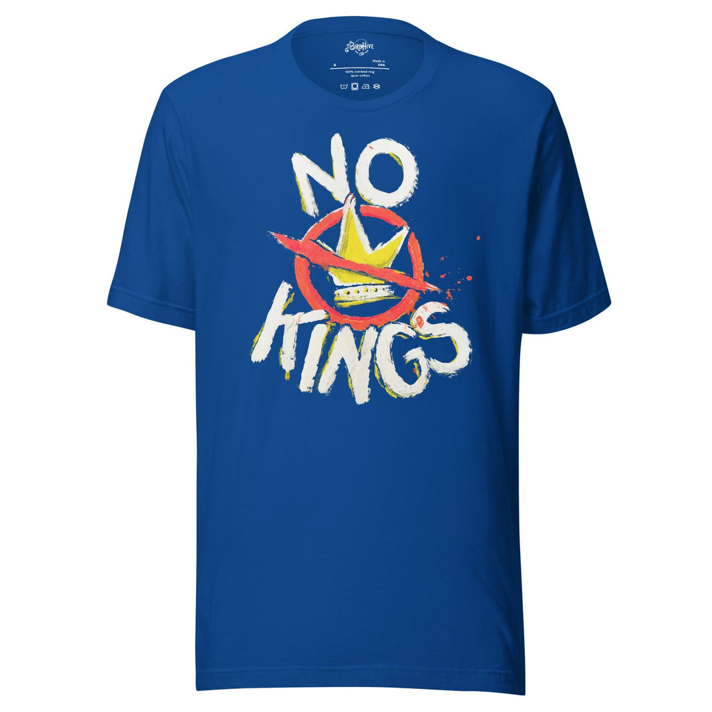 "No Kings" 100%Made in USA- Unisex t-shirt Hoodie, Sweatshirt | ZylaModa.com (Image 3)