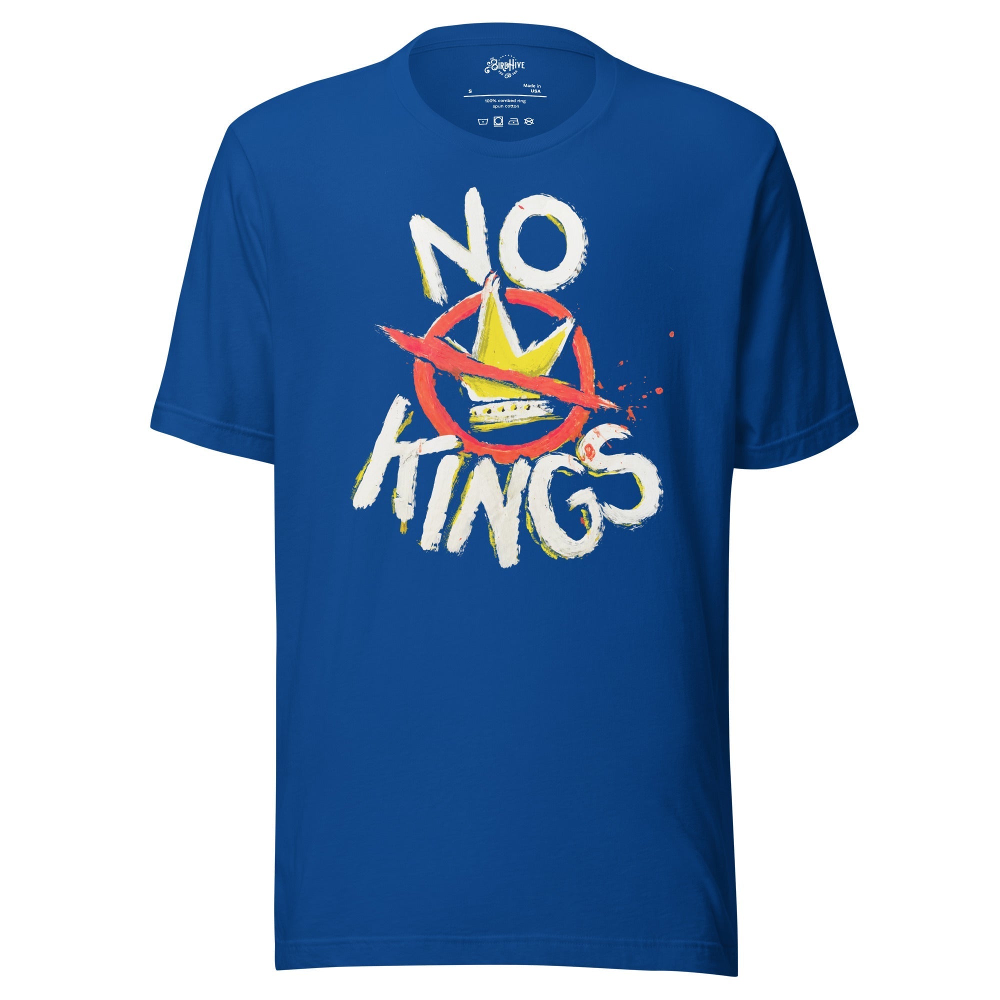 "No Kings" 100%Made in USA- Unisex t-shirt Hoodie, Sweatshirt | ZylaModa.com (Image 3)