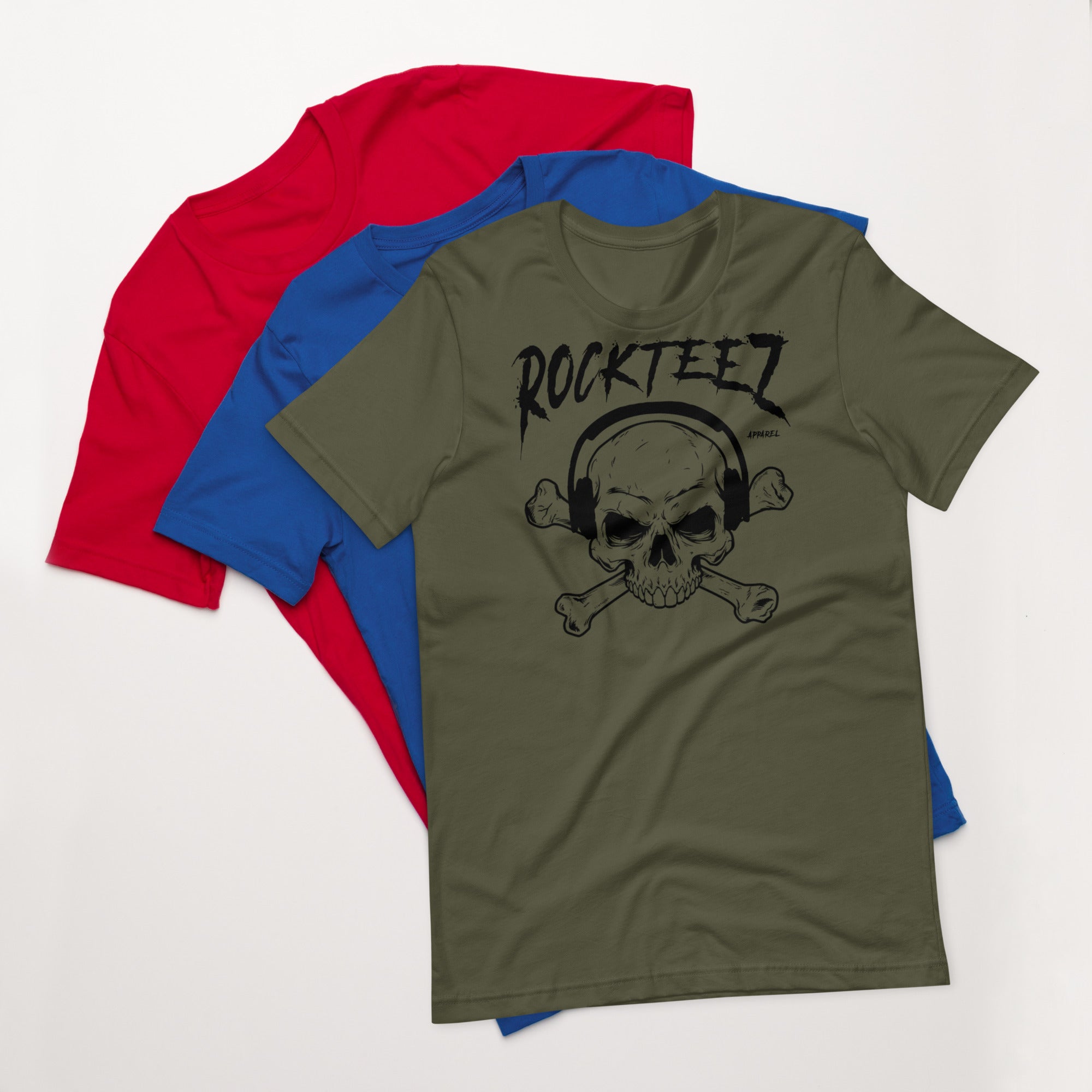 Rockteez Apparel Skull & Bones T-Shirt Hoodie, Sweatshirt | ZylaModa.com (Image 3)