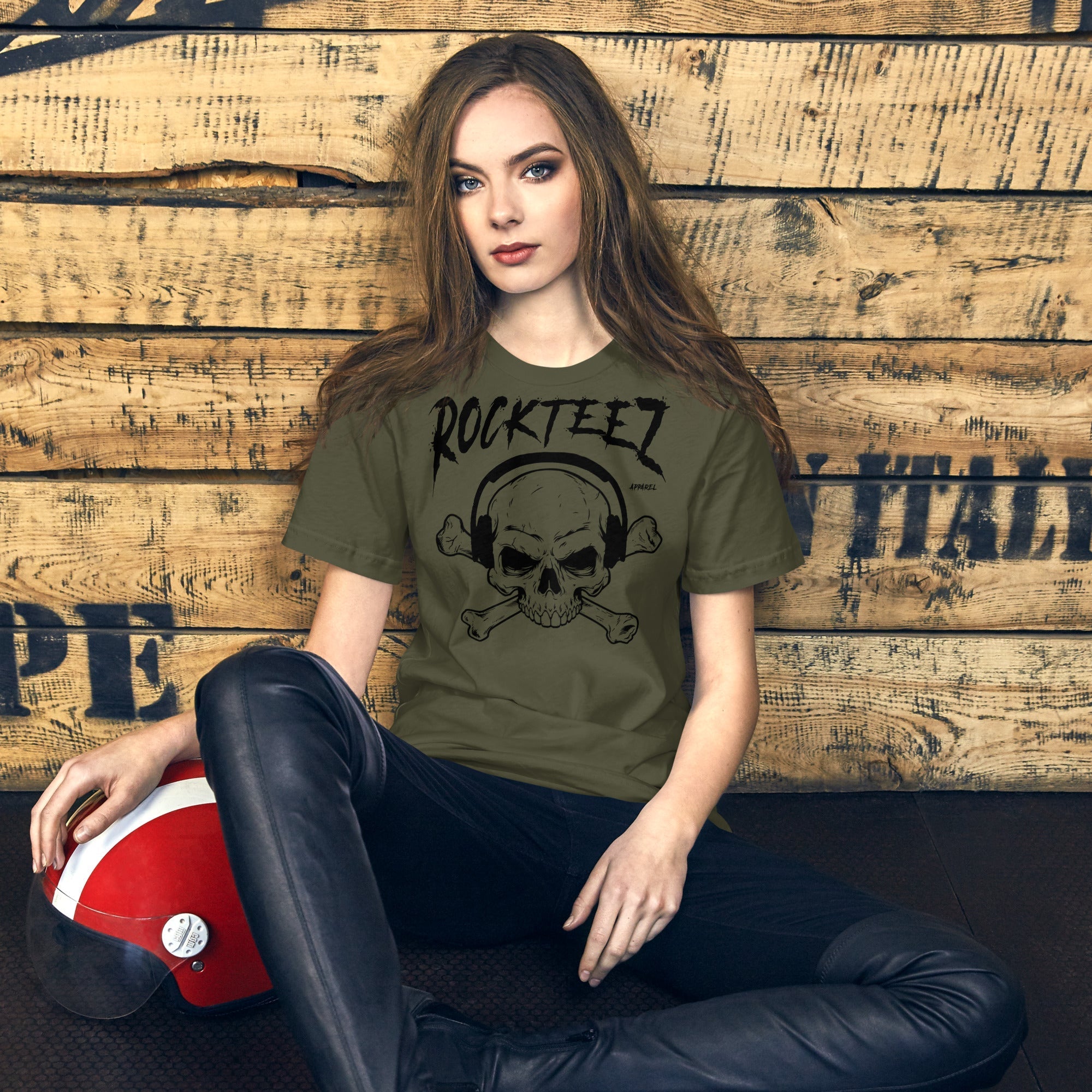 Rockteez Apparel Skull & Bones T-Shirt Hoodie, Sweatshirt | ZylaModa.com (Image 4)