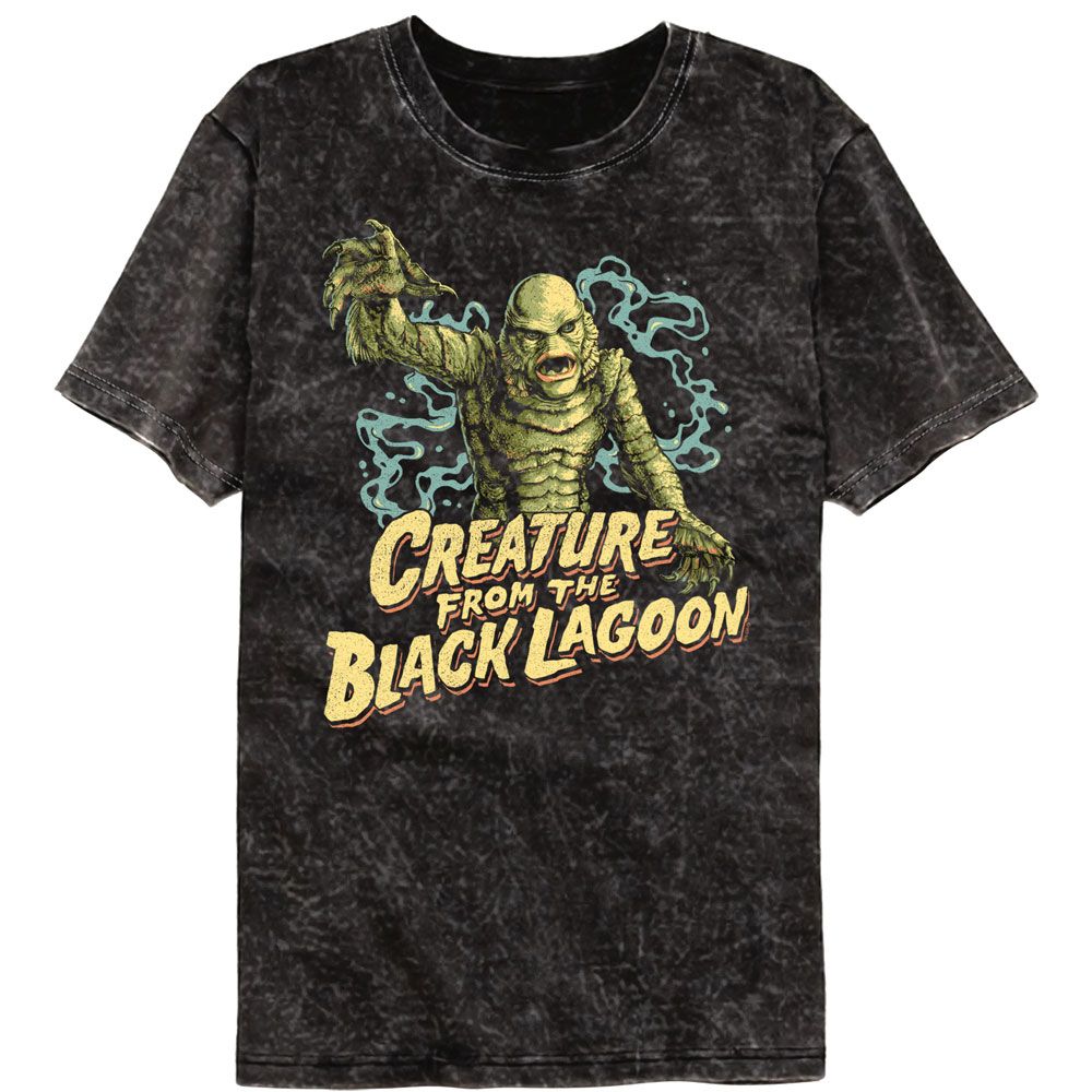 Universal Monsters Black Lagoon Shuffle Mineral Wash T-Shirt Hoodie, Sweatshirt | ZylaModa.com