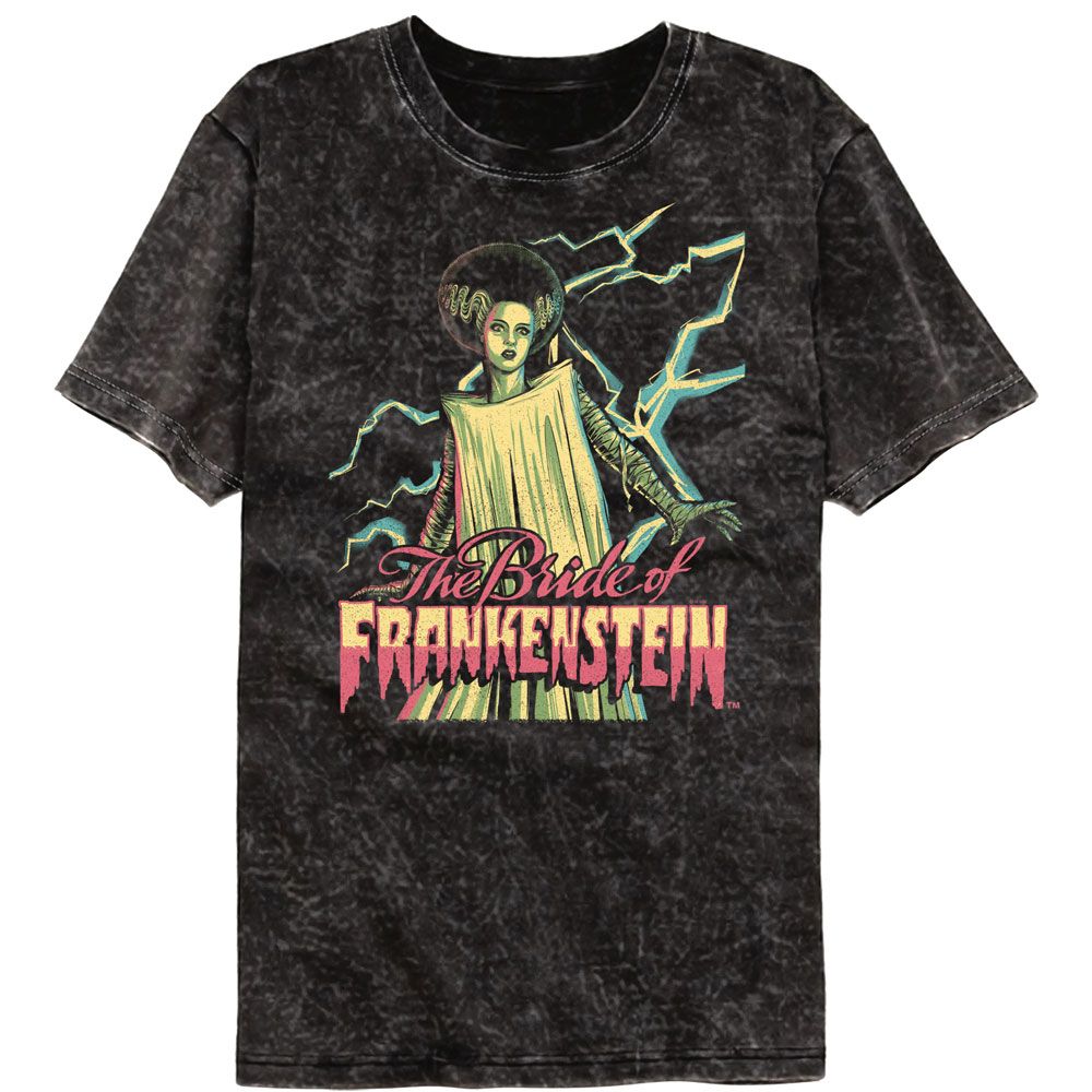 Universal Monsters Bright Bride Mineral Wash T-Shirt Hoodie, Sweatshirt | ZylaModa.com