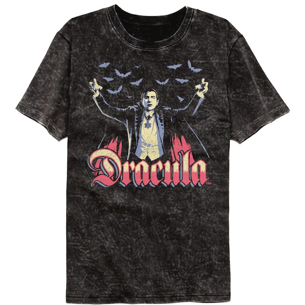 Universal Monsters Multitone Dracula Mineral Wash T-Shirt Hoodie, Sweatshirt | ZylaModa.com