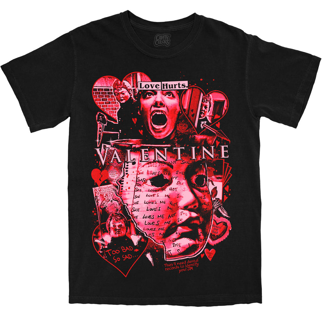 VALENTINE: LOVE HURTS - T-SHIRT (COMFORT COLORS) Hoodie, Sweatshirt | ZylaModa.com (Image 1)