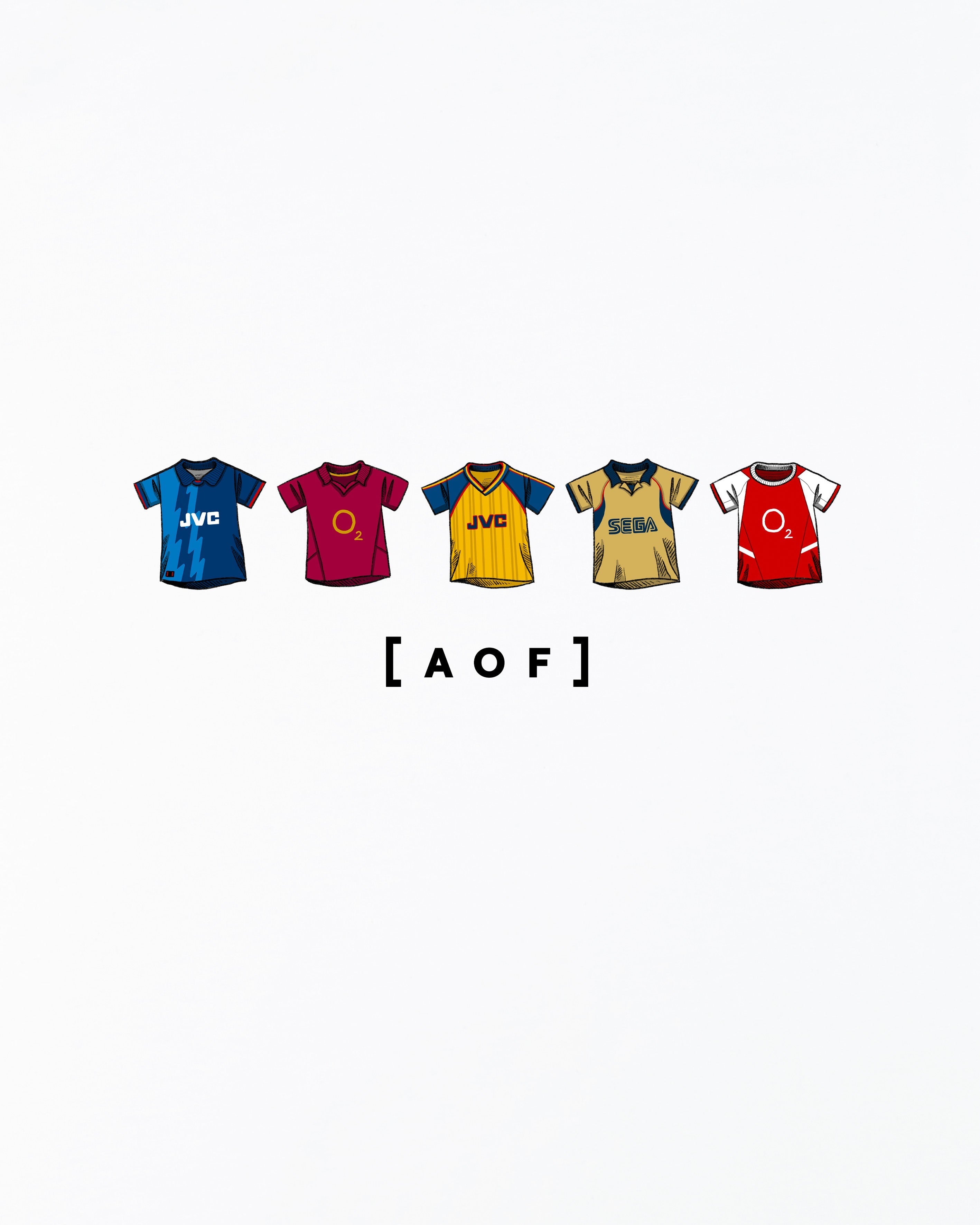AFC Printed Classics White Tee Hoodie, Sweatshirt | ZylaModa.com (Image 2)