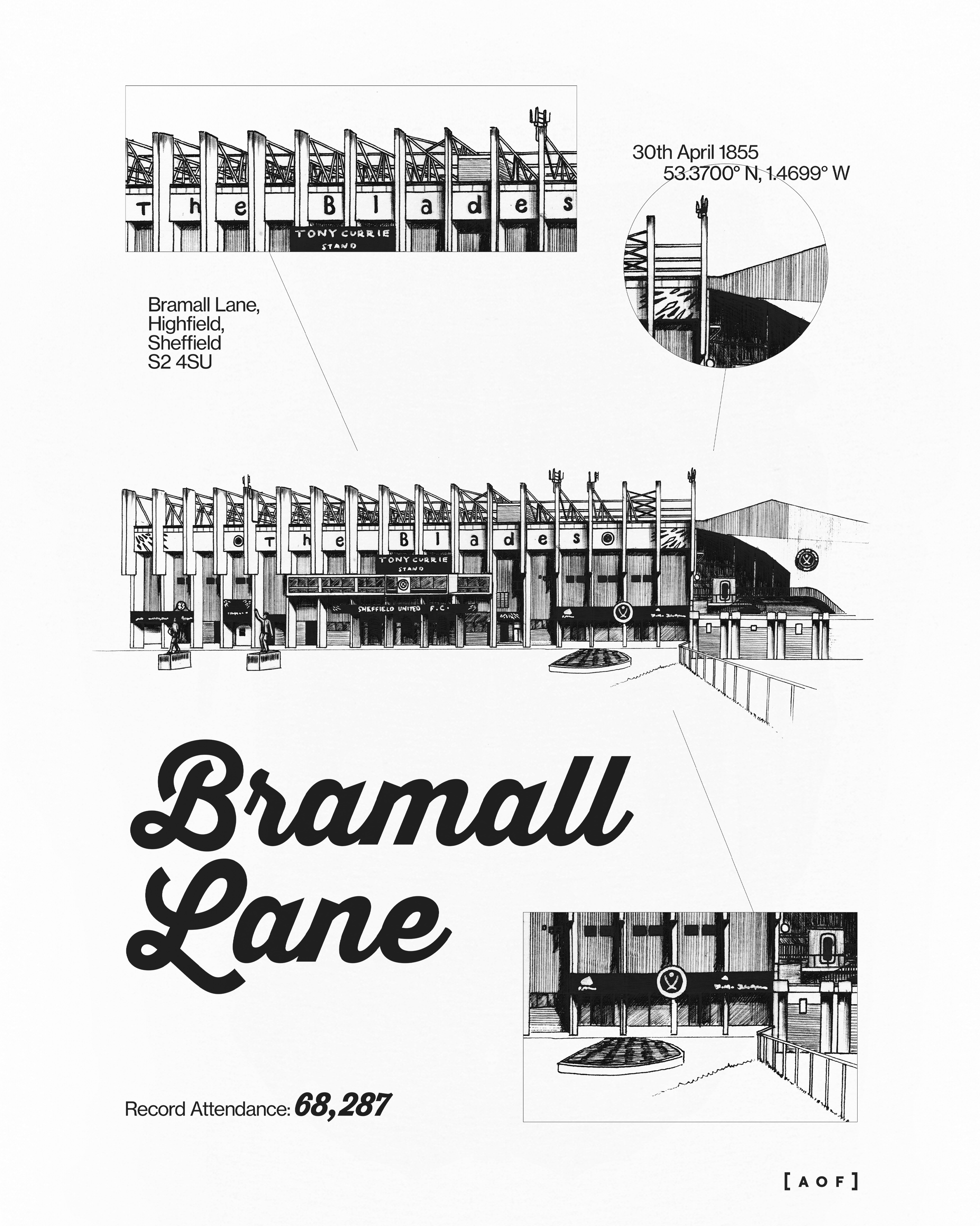 Bramall Blueprint - Tee Hoodie, Sweatshirt | ZylaModa.com (Image 2)