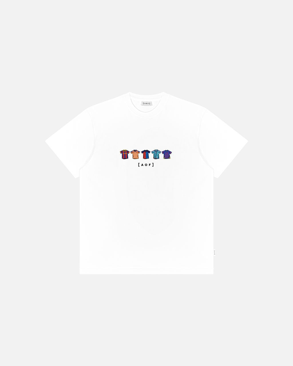 Barcelona Printed Classics White Tee Hoodie, Sweatshirt | ZylaModa.com (Image 1)