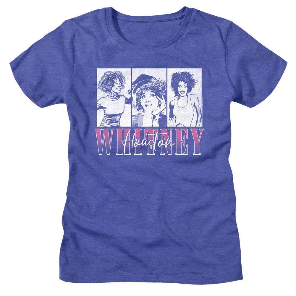 Whitney Houston - Three Rectangles Womens T-Shirt Hoodie, Sweatshirt | ZylaModa.com