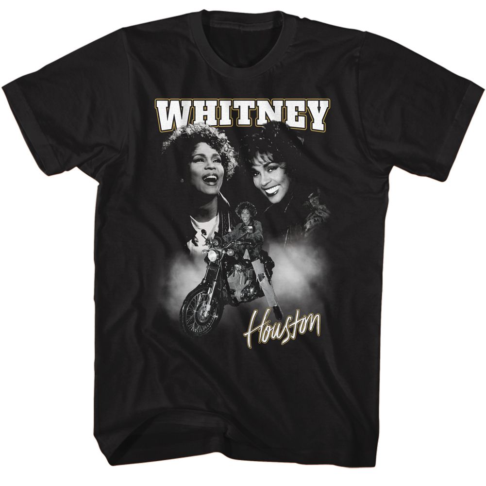 Whitney Houston - Whitney-motorcycle Collage Boyfriend Tee Hoodie, Sweatshirt | ZylaModa.com