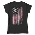 Women's American Flag Tire Track Duck Tee Hoodie, Sweatshirt | ZylaModa.com (Image 1)