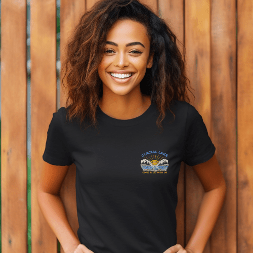 Women's Glacial Lake Come Ride With Us Tee Hoodie, Sweatshirt | ZylaModa.com (Image 2)