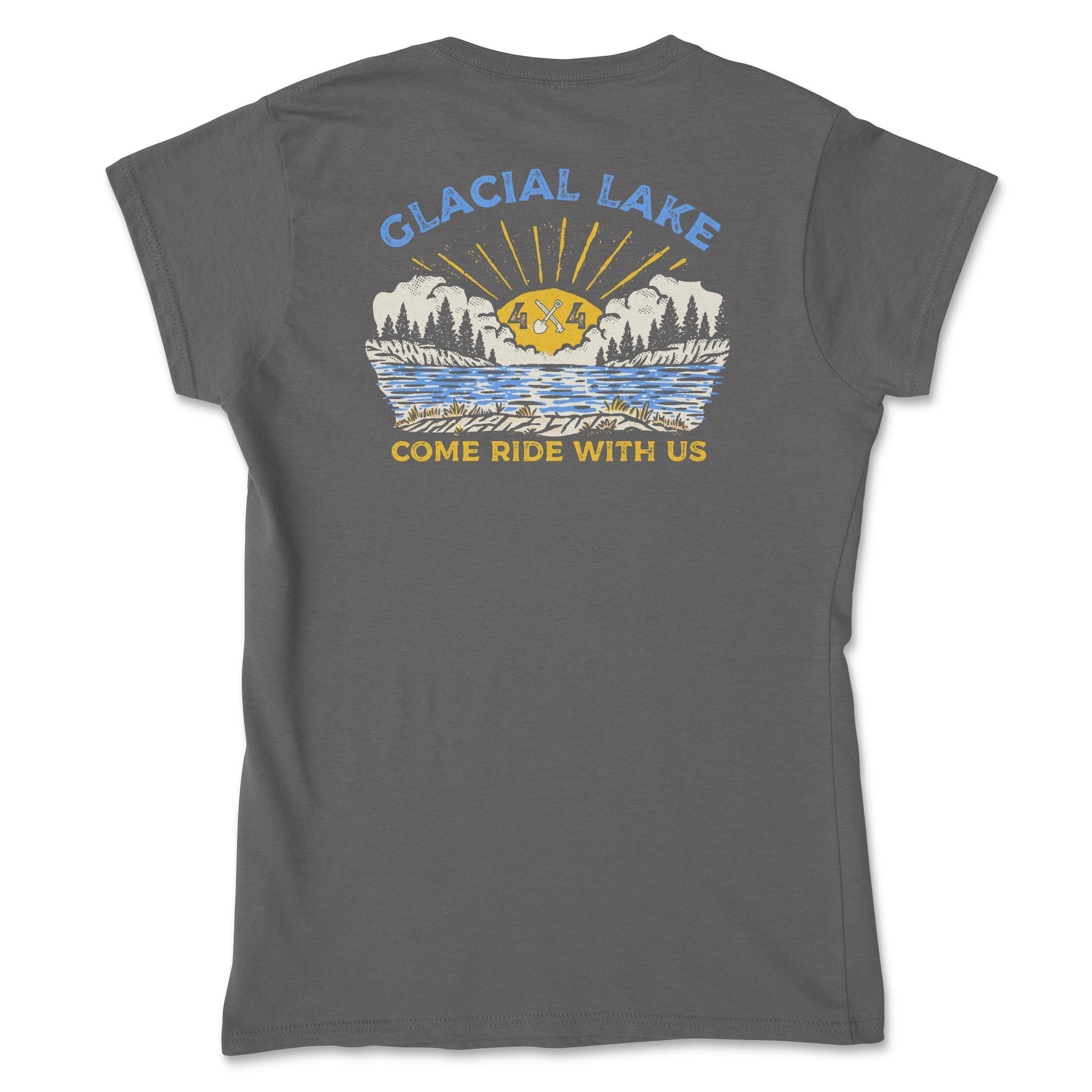 Women's Glacial Lake Come Ride With Us Tee Hoodie, Sweatshirt | ZylaModa.com (Image 3)