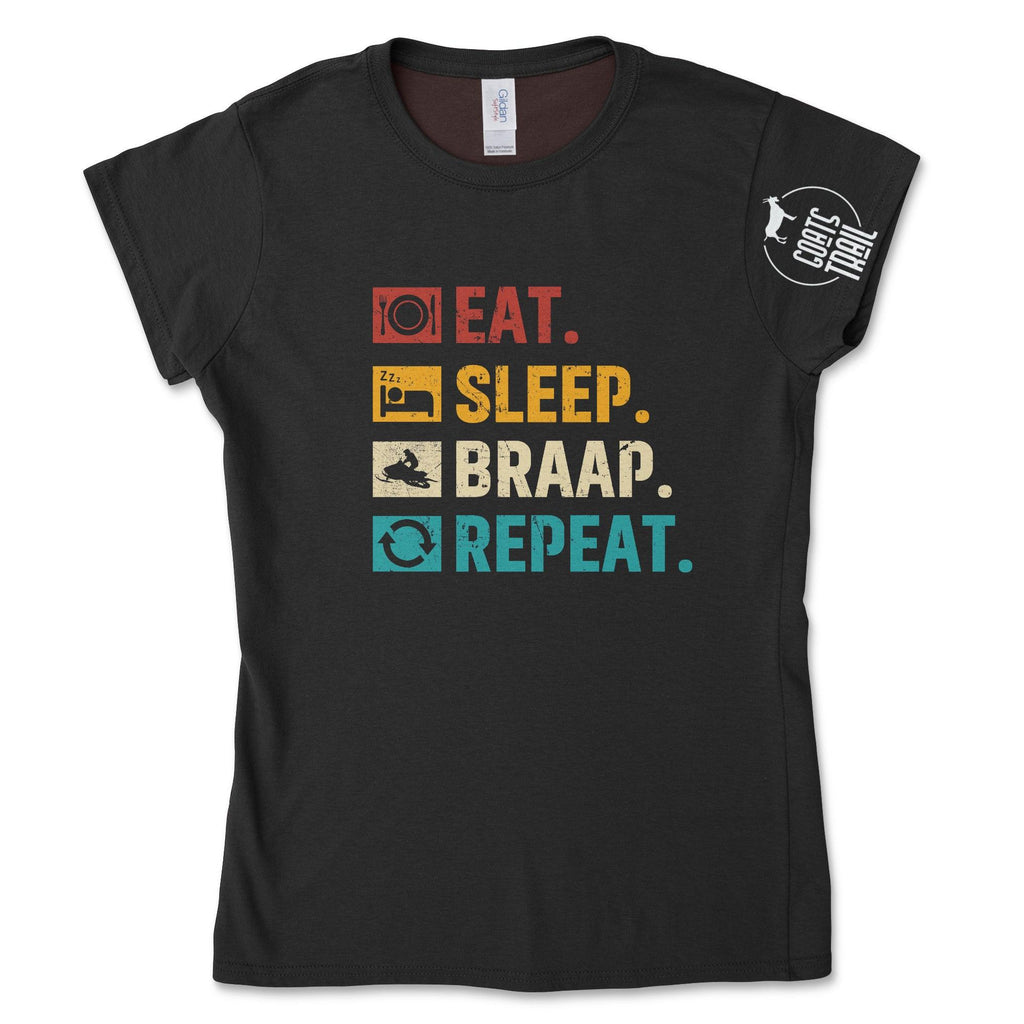Women's Snowmobiling T-shirt Hoodie, Sweatshirt | ZylaModa.com (Image 1)