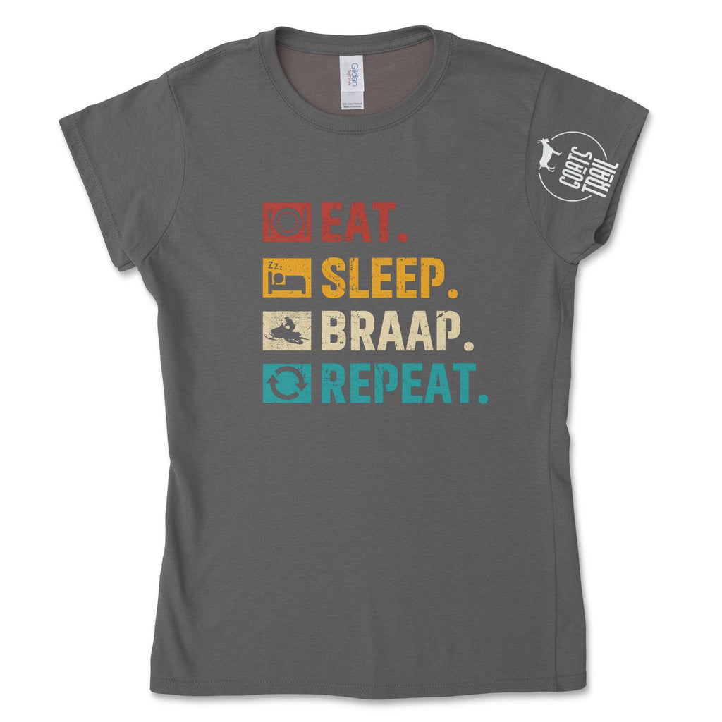 Women's Snowmobiling T-shirt Hoodie, Sweatshirt | ZylaModa.com (Image 3)
