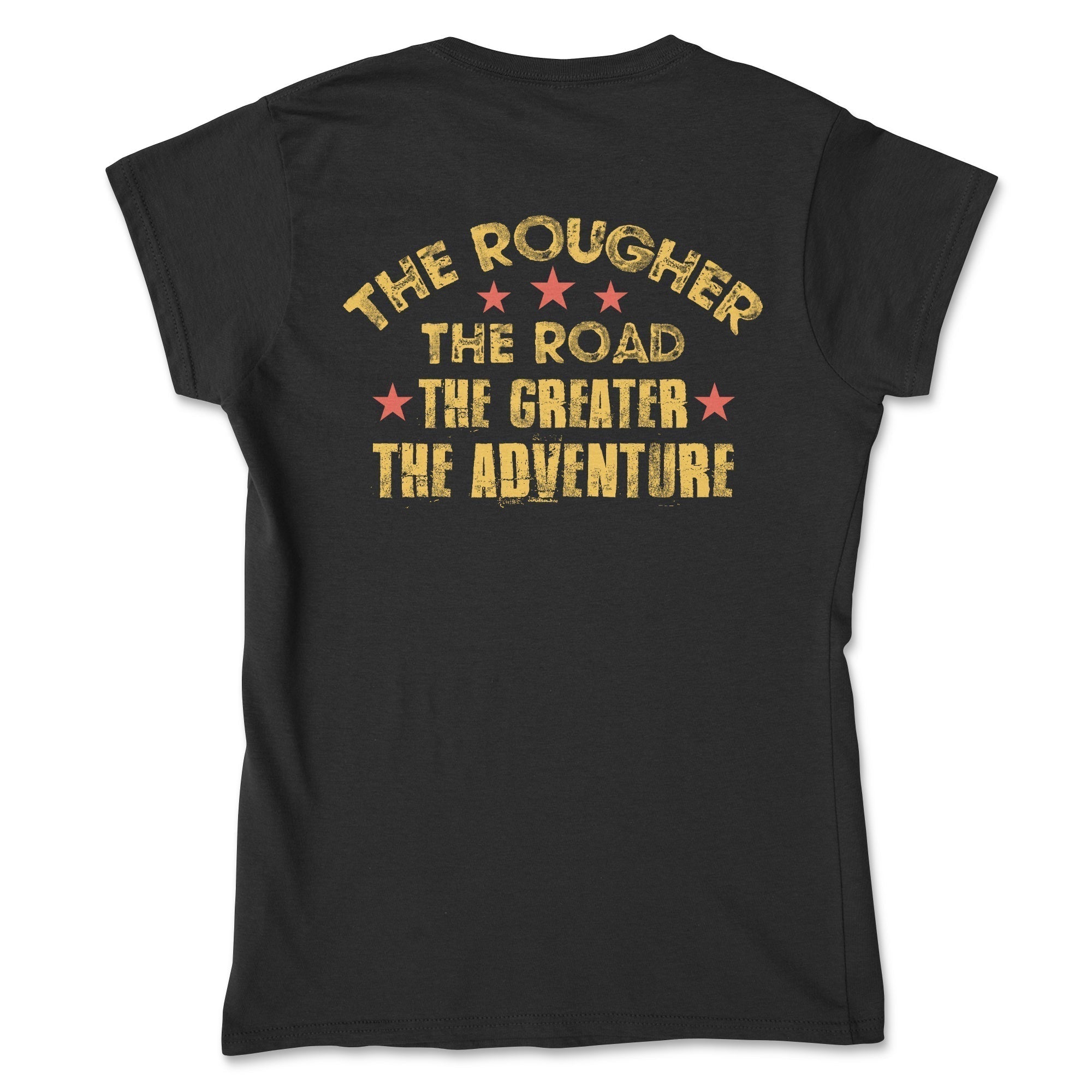 Women's The Rougher the Road Graphic Tee Hoodie, Sweatshirt | ZylaModa.com (Image 3)