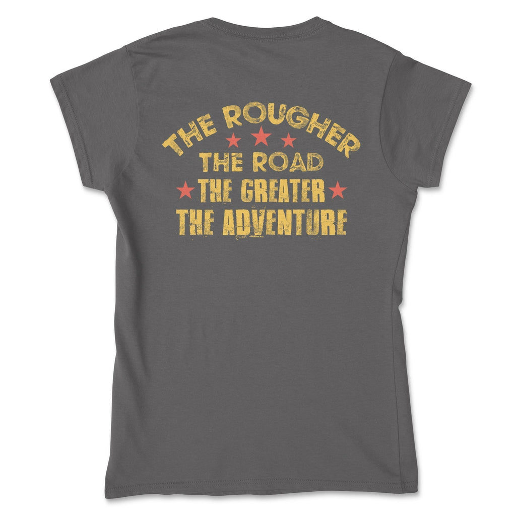 Women's The Rougher the Road Graphic Tee Hoodie, Sweatshirt | ZylaModa.com (Image 4)