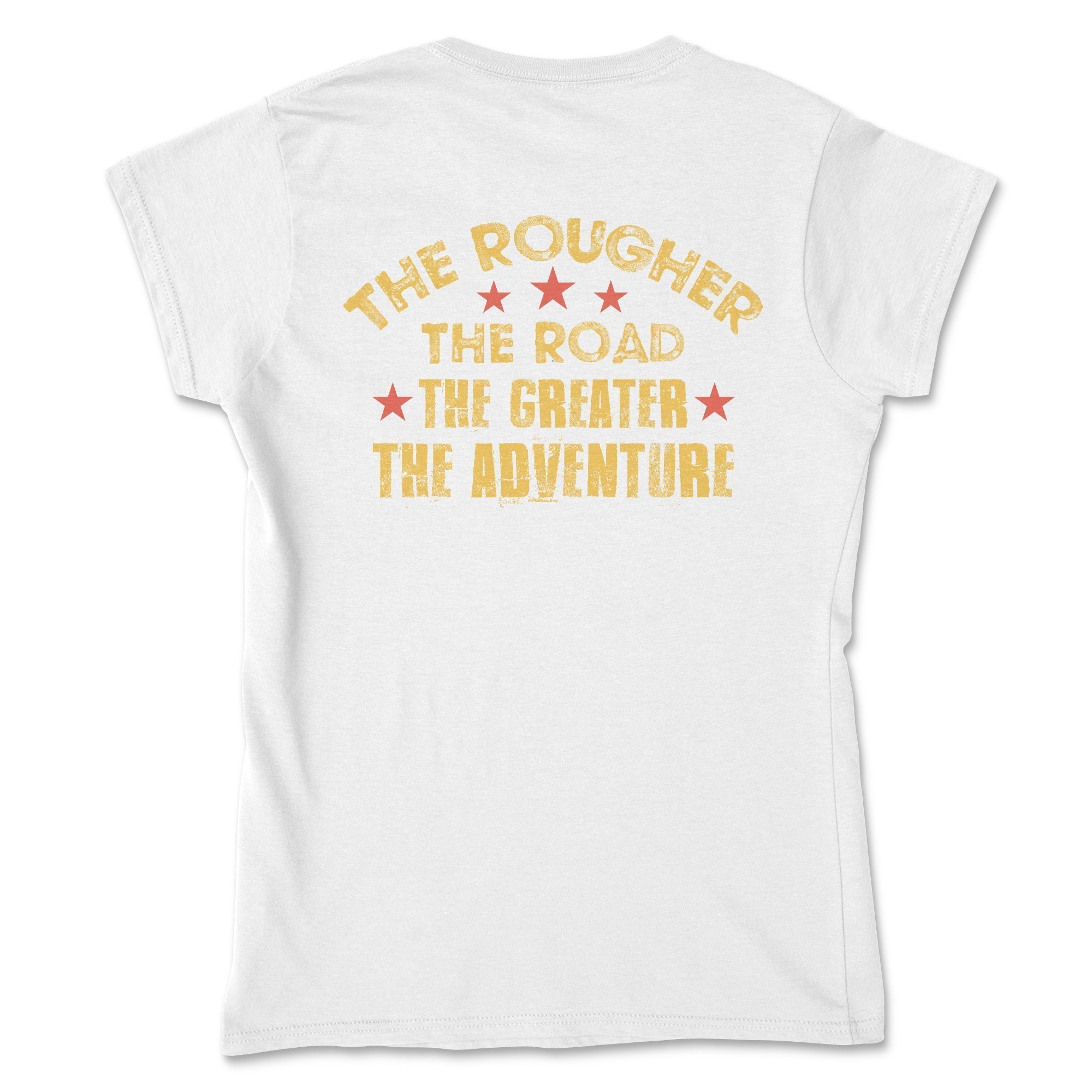 Women's The Rougher the Road Graphic Tee Hoodie, Sweatshirt | ZylaModa.com (Image 1)