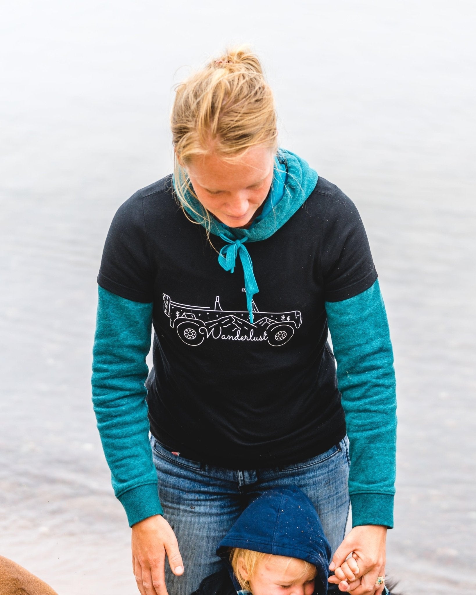 Women's Wanderlust Slim Fit Tee Hoodie, Sweatshirt | ZylaModa.com (Image 3)