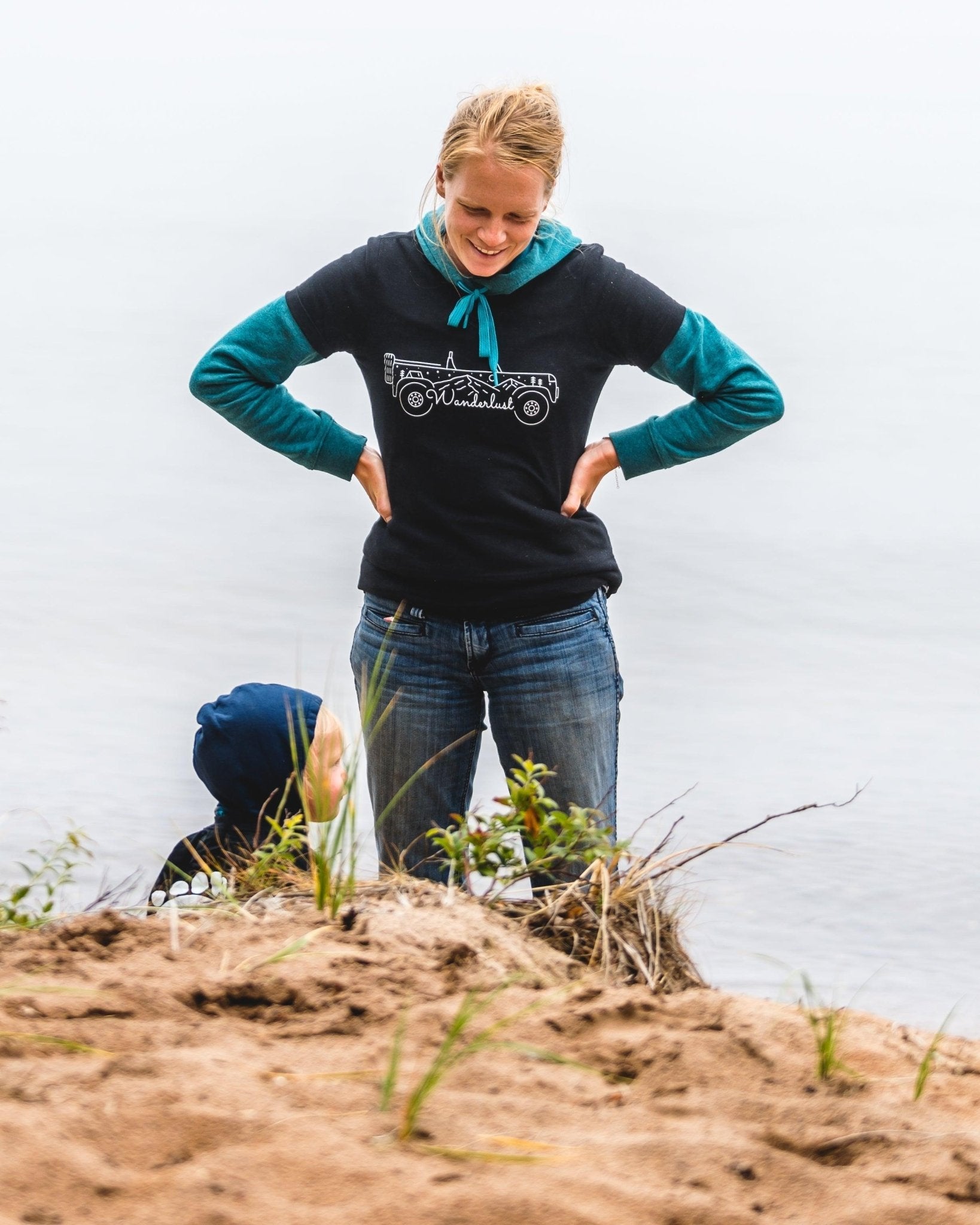 Women's Wanderlust Slim Fit Tee Hoodie, Sweatshirt | ZylaModa.com (Image 2)