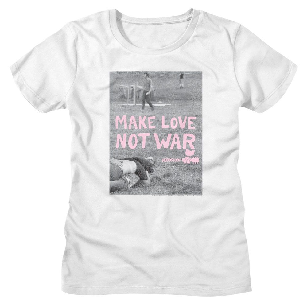 Woodstock - Make Love Not War Poster Womens T-Shirt Hoodie, Sweatshirt | ZylaModa.com