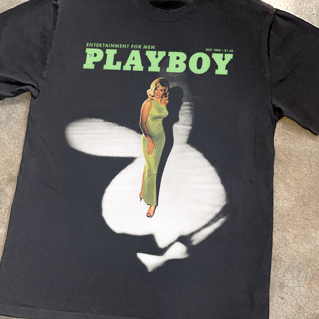 1966 PLAYBOY 'BUNNY CHAIR' HEAVYWEIGHT BLACK T-SHIRT Hoodie, Sweatshirt | ZylaModa.com (Image 2)