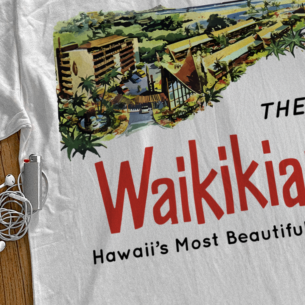 'THE WAIKIKIAN' HOTEL HEAVYWEIGHT WHITE T-SHIRT Hoodie, Sweatshirt | ZylaModa.com (Image 2)